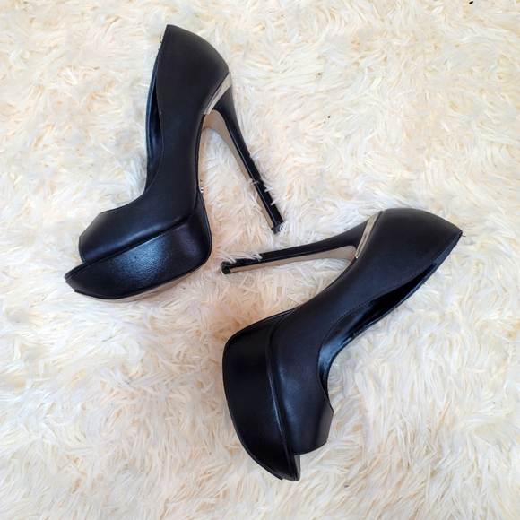 Bebe Peep Toe Platform Heels - Picture 7 of 15